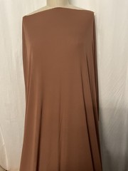 100% Rayon Matte Jersey Light Chocolate Brown Color Fabric By The Yard 58″ Wide