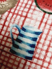 VTG Fabric Traditions 1 yd x 44 Farmhouse 1998 Cows Country