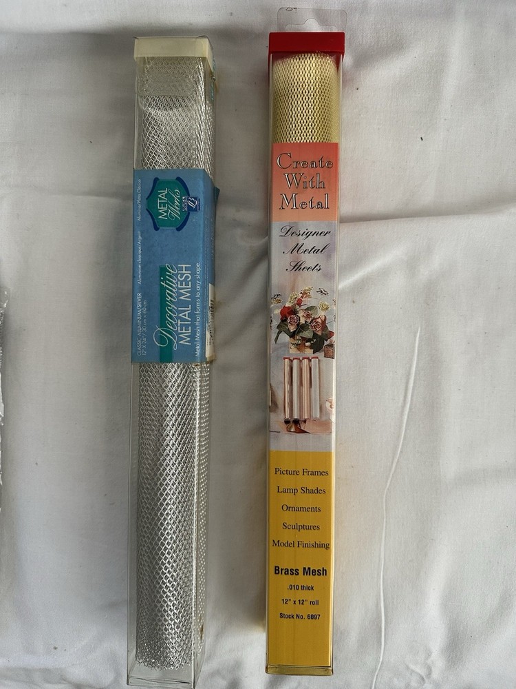 Metal wire mesh: Brass and Aluminum Mesh For Crafting, Fabric Art, etc.
