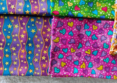 5 Fat Quarters Various Quilt Shop Quality Fabrics