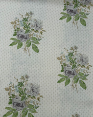 SANDERSON CURTAIN FABRIC DESIGN Rosanna 6.2 METRES 100% LINEN GREEN/CREAM