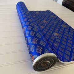 SILK BLUE FABRIC 10 Yards x 23 Inches Wide or 360 Inches x 23 Wide