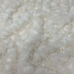 Soft Luxurious Rosebud Rose Cuddle Minky Fur by the Yard – IVORY CREAM