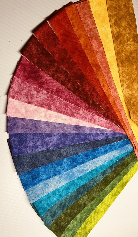 40 pcs of 20 Different Colors of Grunge Paint 2.5“ X WOF Strips