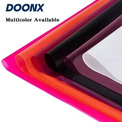 DoonX Red TPU Film Waterproof Jelly Fabric 450mm Wide 0.1mm Bag Raincoat Diy