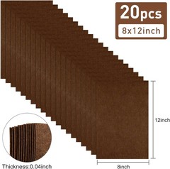 20 Pcs Brown Felt Fabric Sheet 8″ x 12″ Assorted Color Felt Fabric Sheets ..