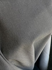 Fabric Poly/Viscose Black & White Microdot 58”x3.5 Yds One Way Stretch