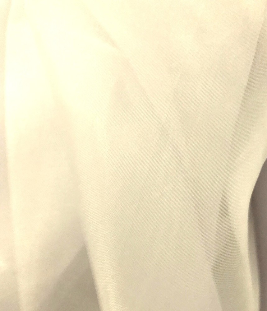 Fabulous IVORY OFF-WHITE CHIFFON Semi-Sheer Billowy Poly Solid Fabric