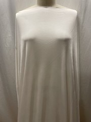Luxurious Silk Rayon Knit Blend Natural White Color Fabric By the Yard 60″ Wide