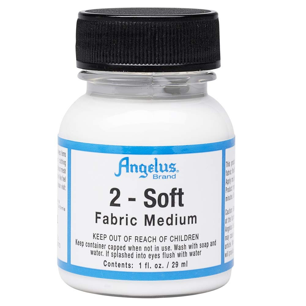 Angelus 2-Soft Fabric Medium, 1 oz. 1 Fl Oz (Pack of 1), Clear