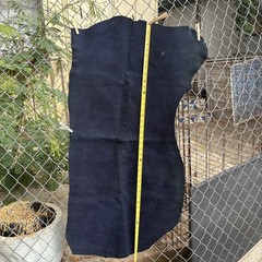 Art Handicrafts Co. 1 Suede Leather Scrap Piece Navy used Sold As Is