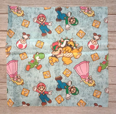 Super Mario Brothers Luigi Fabric 11″ X 11″ Sewing Crafting Piece New