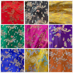 Chinese Dragon Brocade Jacquard Fabric 45″ Wide BTY