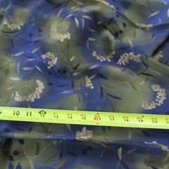 OOP Blue Green FOREST FABRICS Inc. 1997 Textured Fabric 46 x 132″