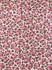 Pink Green Flowers Peter Pan Cotton Fabric 1/2 Yard – New
