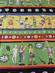 Extreme Fun Possibilities for Avlyn Inc. Sports Kids Fabric 34×44 Inches