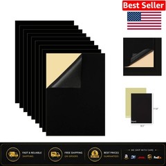 Reusable Black Self Adhesive Felt Sheets – 10PCS for Art & Crafts Projects