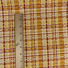 OOP “Fresh Aire” By BJ Lantz For Studio E Fabrics Orange Yellow White Plaid BTY