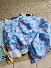 2 lb. box of Flannel Fabric Scraps, some large pieces.