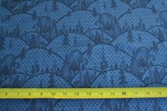 By 1/2 Yd, Dk-Navy Woodland Scene on Navy/Thimbleberries/Candy Coated Xmas,B1115