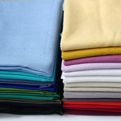 By Yard Solid Cotton Linen Fabric Children’s Wear Cloth Patchwork Quilt Fabric