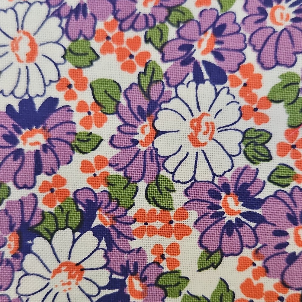 1930s Bright Floral 7 Piece Fat Quarter Bundle 18×22 Quilting Cotton