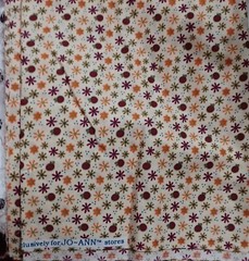 1 yd, of Peachy Flower Fabric 42″ Wide. Cotton Jo ann Fabric