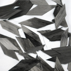 100G Chopped Carbon Fiber Flakes Forged Texture Diamond Shape