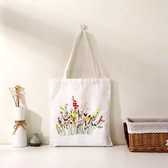 100% Cotton Embroidery Fabric 20x60in White Material for DIY Crafting