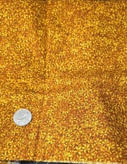 1/2 Yd Les Jardins Fabric For Hoffman International Tiny Golden Brown