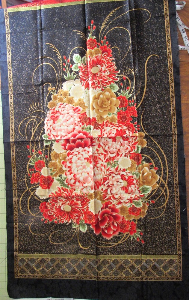 1 panel Imperial Collection by Robert Kaufman Quilt Top/Wall Hanging 24″ x 44″