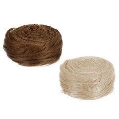 2Pcs 59″ x 2″ Plush Faux Fur Fabric Precut Strips, Brown, Khaki