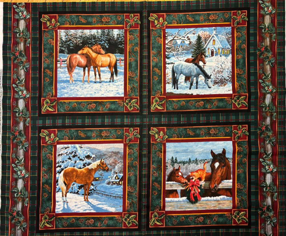WILD WINGS – BLESSED ARE THEY 4 BLOCK PILLOW PANEL #CP39254 BY SPRINGS