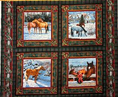WILD WINGS – BLESSED ARE THEY 4 BLOCK PILLOW PANEL #CP39254 BY SPRINGS