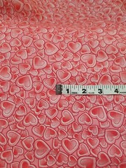Hearts Print Polyester Cotton Blend 60″ width Polycotton Printed Fabric by Yard