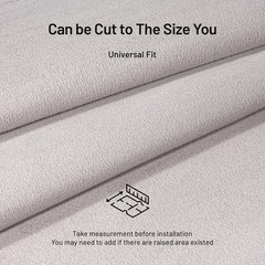 Suede Auto Headliner Fabric 96″L x 60″W Foam Backing Grey Interior Replacement