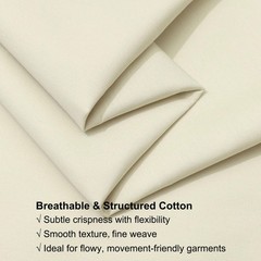 40s 100% Cotton Poplin Fabric for Apparel, Home Décor, Sewing, Embroidery, Cr…