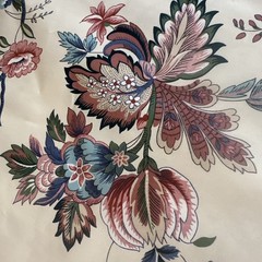 Atelier Originals Fabric Exclusive Screenprint 6+ Yds 53″ Jacobean Floral 1990