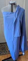 Steel Blue Shirting Apparel Fabric Remnant – 2 Yd x 48″ Wide – Poly Cotton Blend