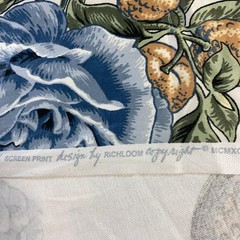 Richloom American Museum Botanical Floral Fabric Birds Butterflies Interiors 3yd