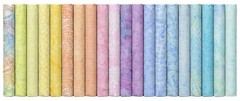 Timeless Treasures Tonga Treats ~ PASTEL ~ (40) 2.5″ Batik Fabric Strips