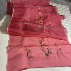SILK Pink-Red, FABRIC 10 Yards x 22 Inches Wide or 360 Inches x 22 Wide