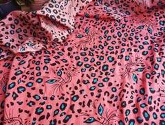 1yard X 1.45meter Leopard Fabric Thin Cotton Gauze Crepe Summer