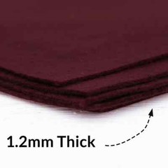 Premium Felt Roll – 12″ x 10yd – Burgundy – Soft Wool-Like 1.2mm Thick