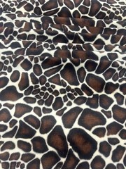 Giraffe Print Velboa Faux Fur Fabric by Yard – Soft Short Pile Upholstery