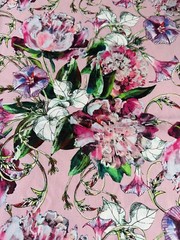 Authentic Top French designer cotton luxury Fabric. Made in Italy