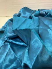 Turquoise Silky Satin Fabric 5 Yards x 60” Wide Luxury Sewing Dress Decor