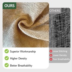 60″ x 50′ Burlap Fabric Roll – Natural Jute Garden Wrap, Weed Barrier, DIY Craft
