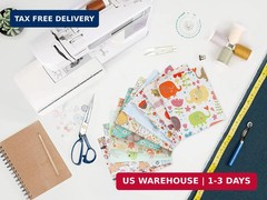 Craftido -25 Options- 100% Cotton Quilting Fabric Bundles 10pcs Fat Quarters 18″