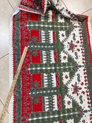 Vintage border/runner, Bandana Style Fabric, 35″ wide, 3 yards